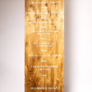 Panneau "règles piste de danse"