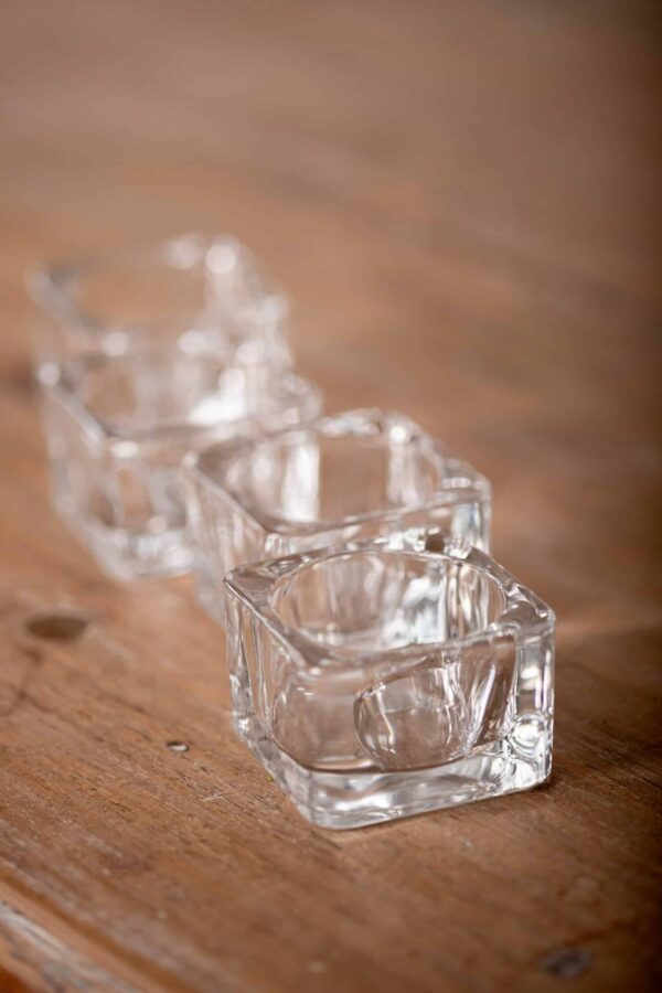 Bougeoir carré en verre – Image 4
